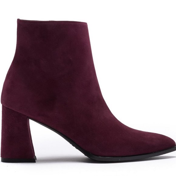 NEW Stuart Weitzman Suede Ankle Boots - Block Heel for Fall Work or Weekend - Picture 4 of 14